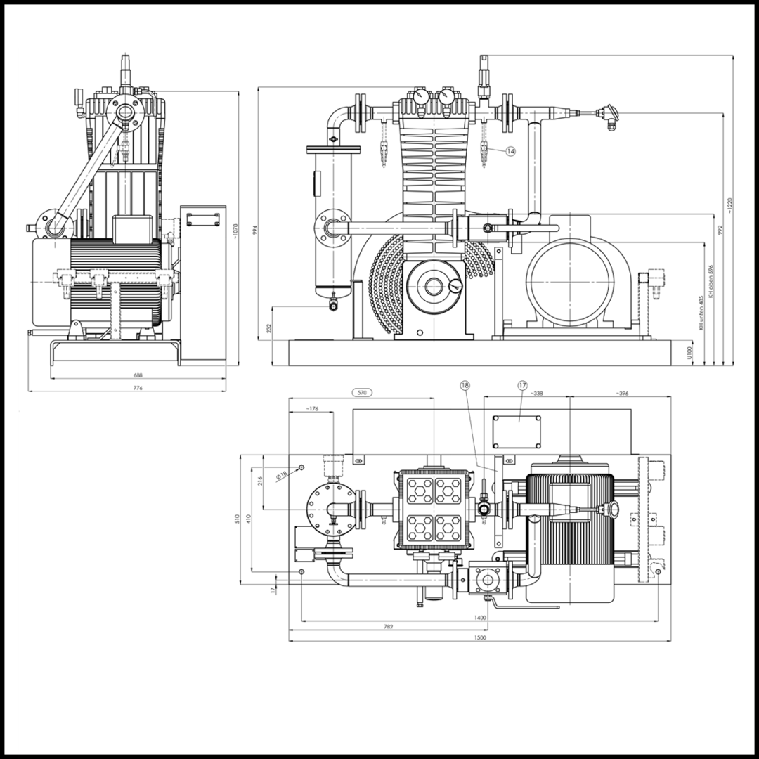 FAS компрессорный агрегат тип Corken 691 Арт.21064